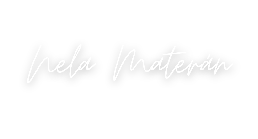Firma de Nela Materán